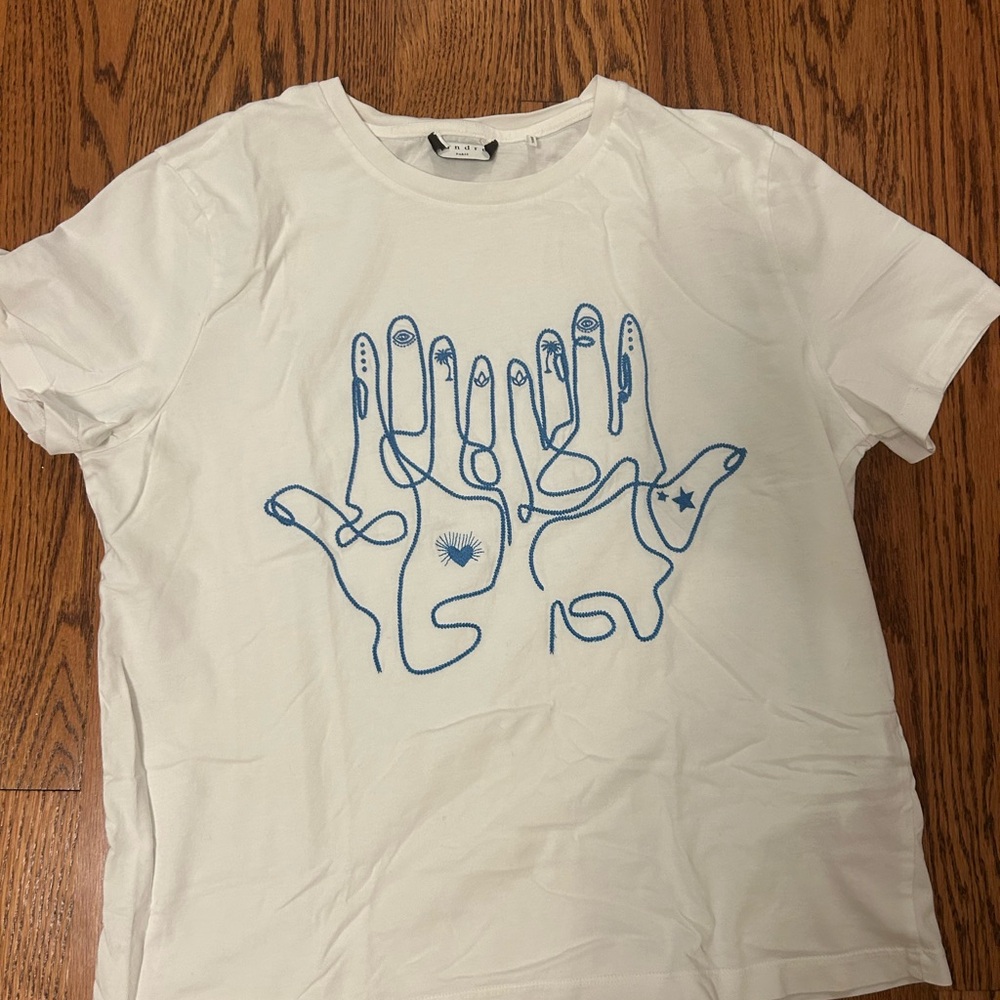 Sandro Graphic Short Sleeve Shirt - Picture 2 of 4